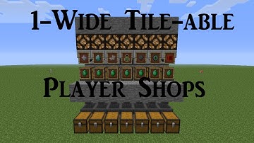 1-Wide Tile-able Player Shop ShowCase ((not exclusivly)1:1 input/output)