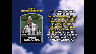 Gervase Murray Alfred ~ Short Obituary