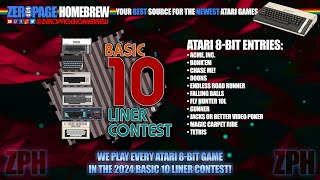 Every Atari 8-Bit Game in the BASIC 10 Liner Contest 2024