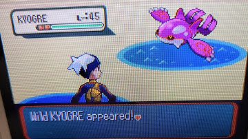 Shiny Kyogre in Pokémon Sapphire