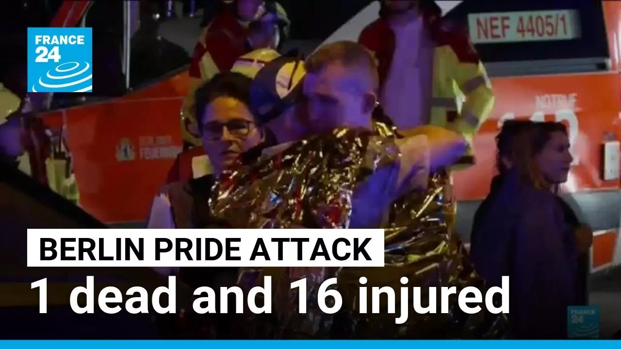German police hunt suspect in Berlin Pride attack: 1 dead and 16 injured • FRANCE 24 English