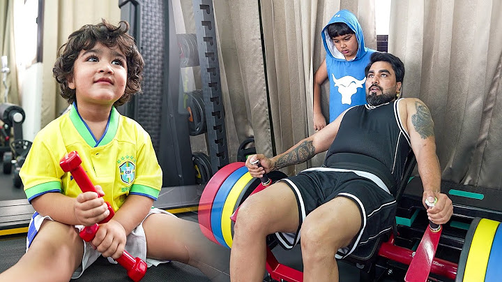 Zaid went to the gym with Papa