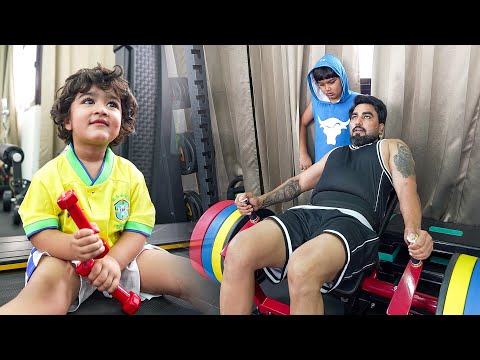 Zaid Gya Papa Ke Sath Gym