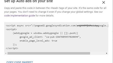 How to paste adsense ad code on your youtube channel?