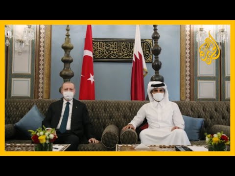 🇹🇷 🇶🇦 أردوغان يلتقي أمير قطر ويتبادلان وجهات النظر على الساحتين الإقليمية والدولية