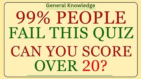 99% People Fail This Quiz – Can You Score Over 20 Correct Answers? | Ultimate Brain Test Challenge