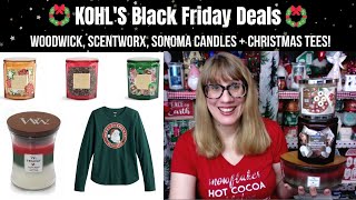 KOHL'S Black Friday Deals - WoodWick, ScentWorx, Sonoma Candles + Christmas Tees!