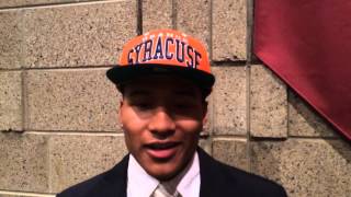 Daivon Ellison of Don Bosco Prep signs to play football at Syracuse on National Signing Day