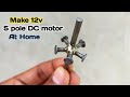 How to make 12v DC motor at home | easy | in Hindi | Science Project | 12v dc motor DIY | 2020