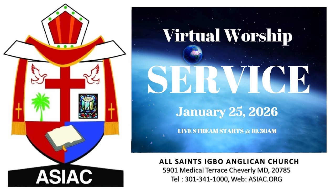 All Saints Igbo Anglican Church | Sunday  Virtual Worship Service | January 25, 2026