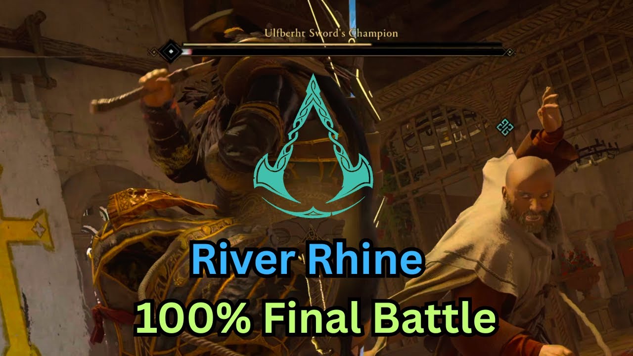 Beating the Final Champion - 100% Complete Final - River Rhine (Assassin's Creed Valhalla Raids)