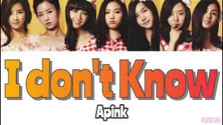 【 カナルビ / 日本語字幕 / 歌詞 】I don't Know (몰라요) - Apink (에이핑크)