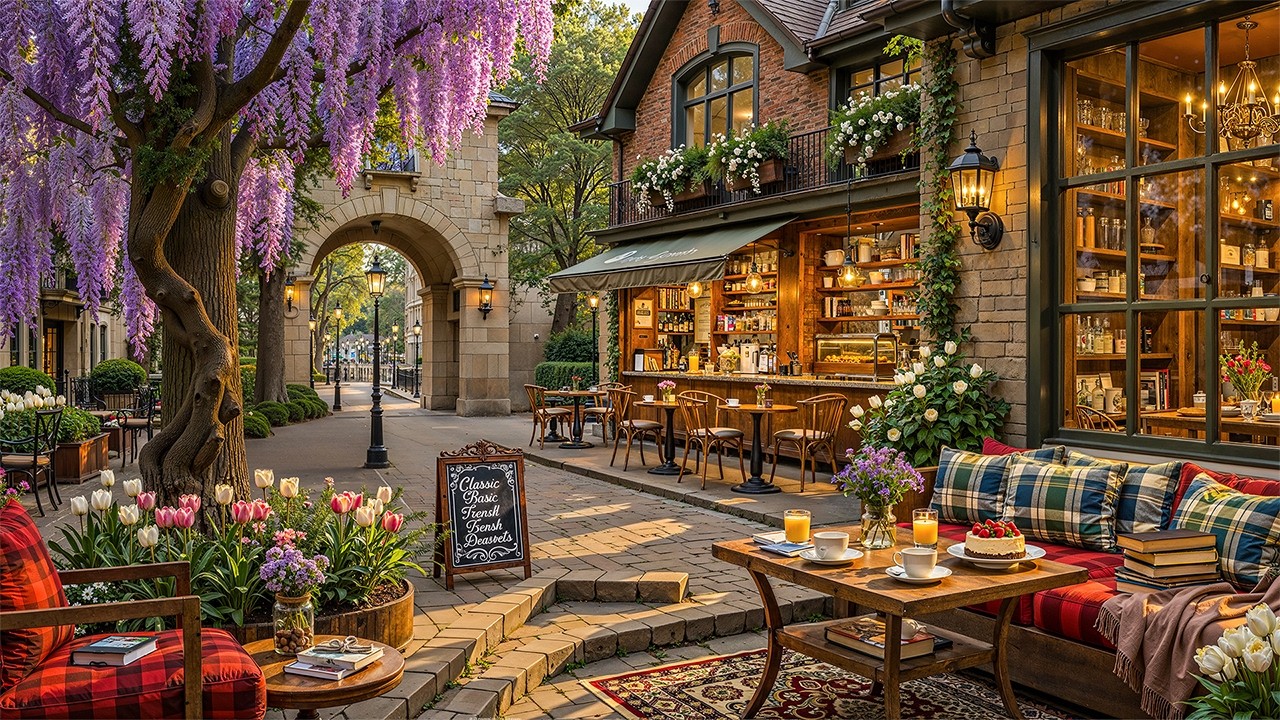 Stress Relief with Smooth Spring Jazz Music 🌿 Cozy Coffee Shop Ambience & Best Jazz Background Music