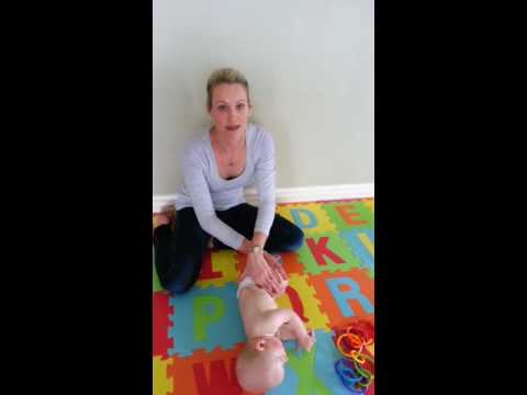 Teaching your baby to sit up from side lying.