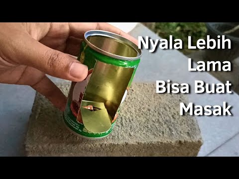 Masak Telur Pakai Kaleng Bekas