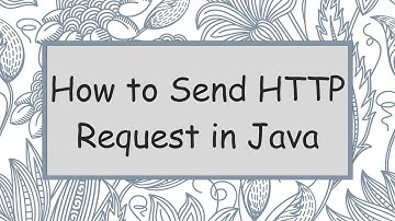 How to Send HTTP Request in Java