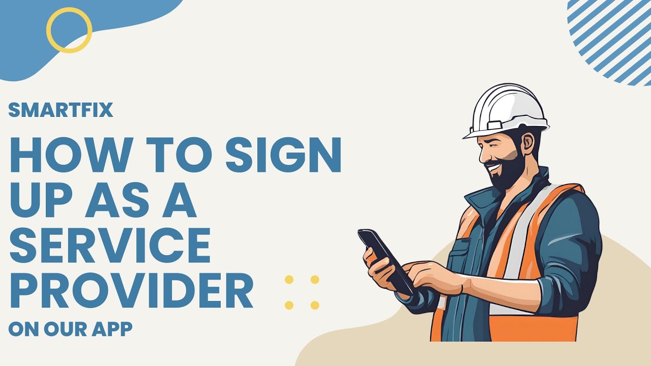 SmartFix For Service Pro App | Onboarding Process - YouTube