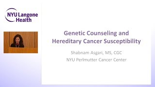 Genetic Counseling for Women