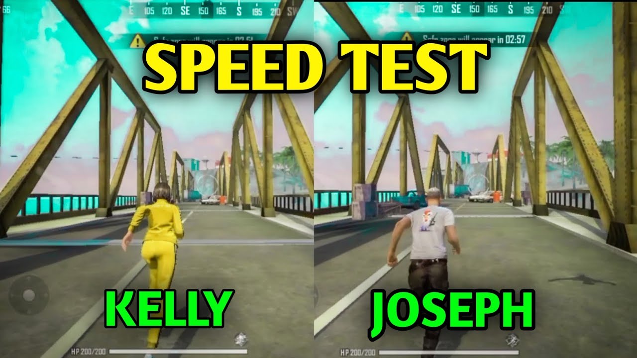 Kelly Vs Joseph Speed Ability Test || Free fire || OB 27 Update After