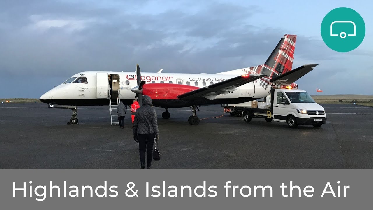 Highlands & Islands of Scotland from the Air - Loganair Flight Inverness to Benbecula via Stornoway