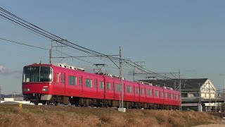 名鉄3500系3515F 普通岩倉行 矢作橋~宇頭通過