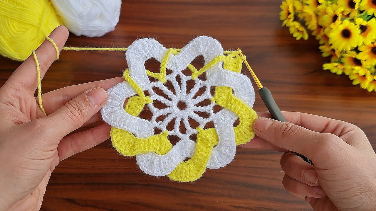 MUY HERMOSO😍Super easy how to crochet a coaster supla✔Çok Kolay Tığ İşi Supla Bardak Altlığı motif.