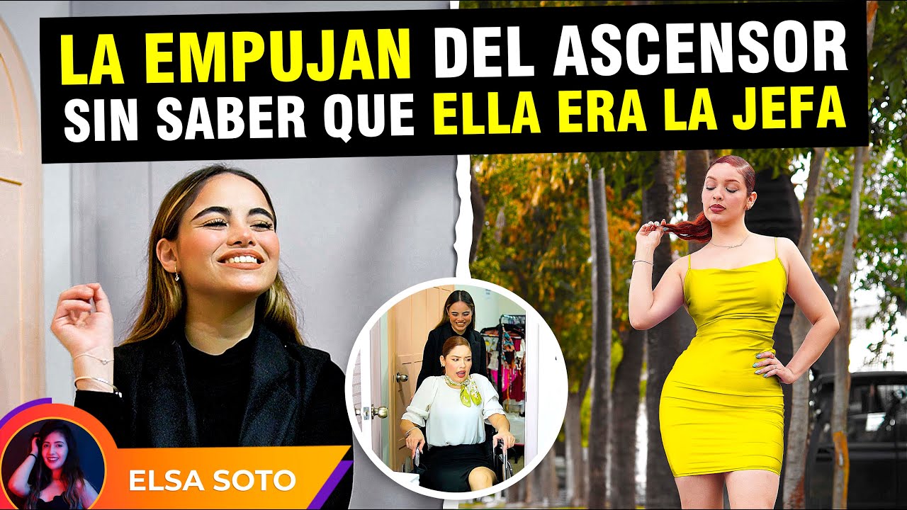 La empujan del ascensor sin saber que ella era la jefa.