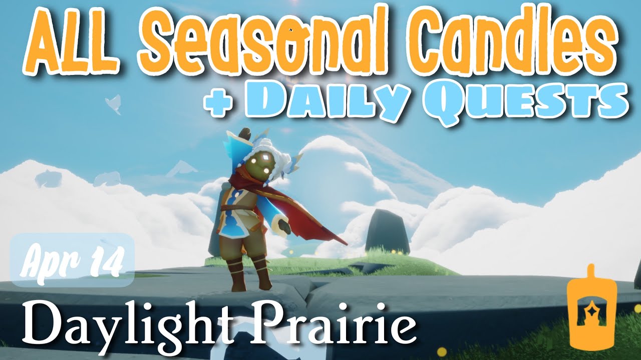 ALL Seasonal Candles + Quests in the Daylight Prairie Sky Children of