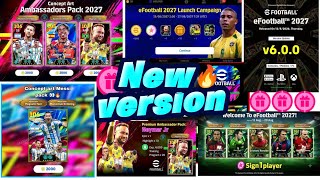 🚨 Official: New Ambassador Pack Coming eFootball 2027 v6.0.0 UPDATE! 😱FREE Rewards & pes 2021 back 