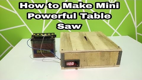 Amazing Mini Table Saw Made with Recyclable Material