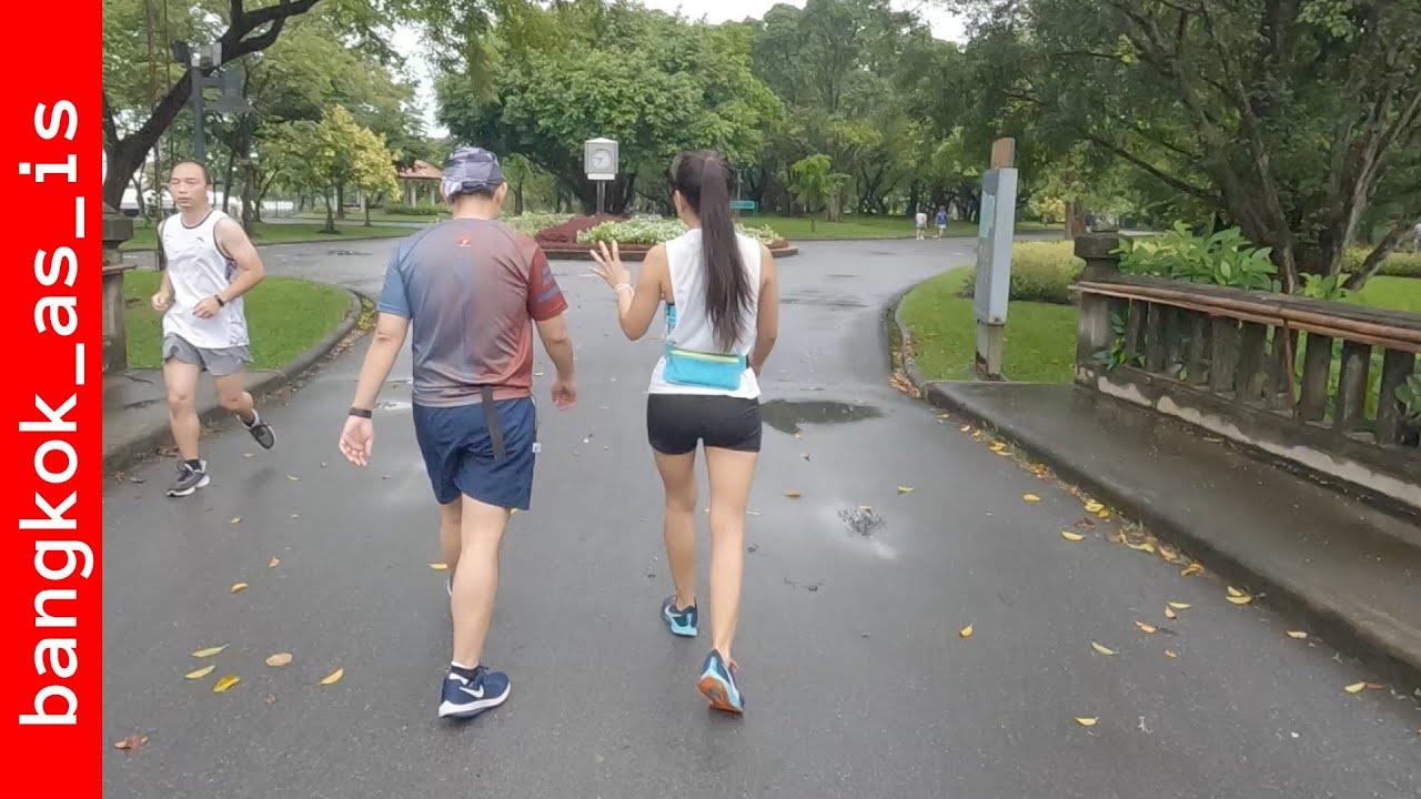 samut prakan morning jogging in a park - july 2022