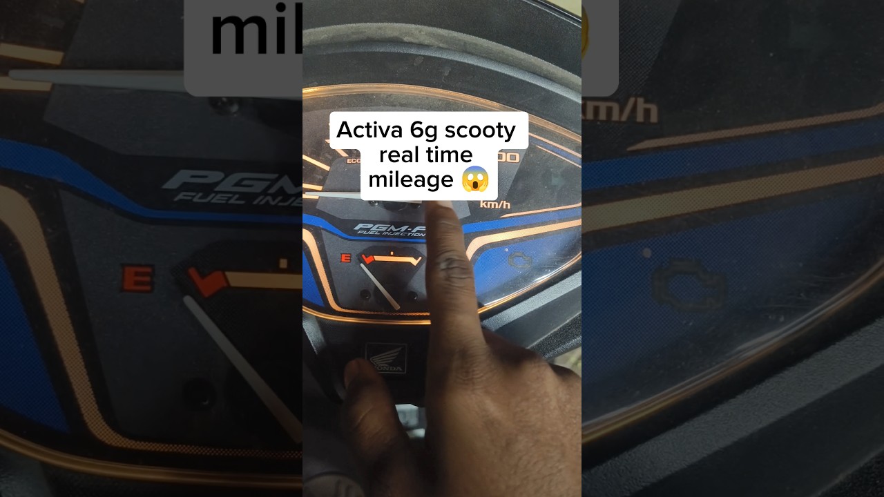 Activa 6g scooty real time mileage 😱