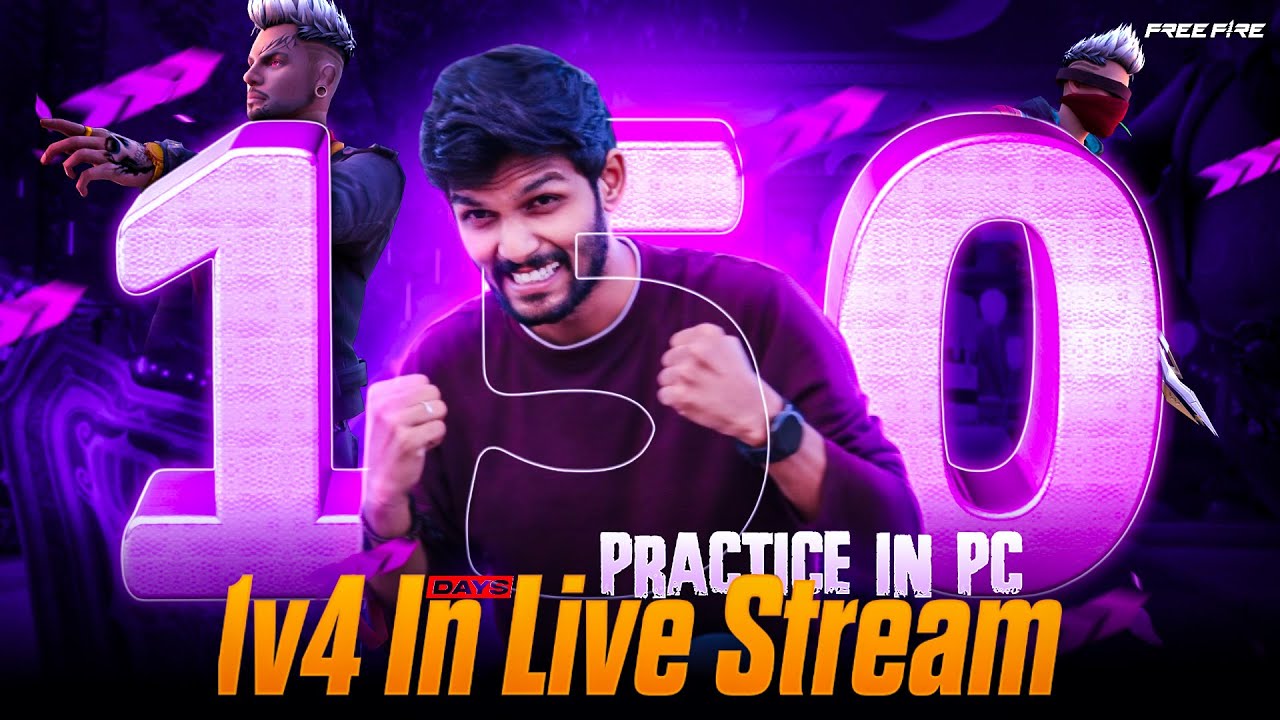 1VS4 IN LIVE STREAM😨|| OP GAMEPLAY AFTER 150😎DAYS OF PRACTICE ON PC #1vs4 #nfg