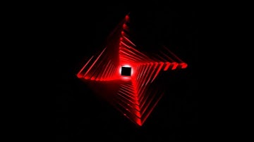 #Light #red #cube #moving  in #dark #area #3d #blender #render #geometry #animation #video
