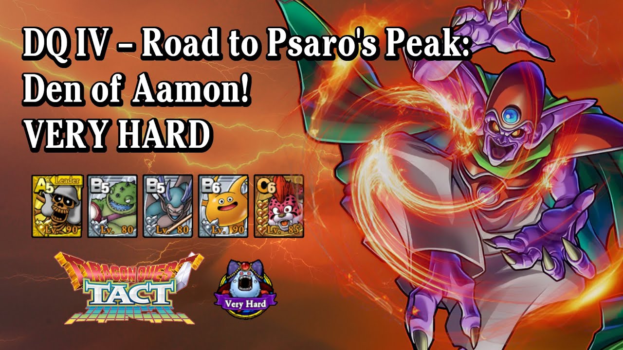 Den of Aamon VERY HARD with budget team! - Dragon Quest Tact