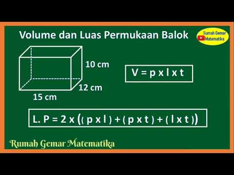 CARA MUDAH MENGHITUNG LUAS PERMUKAAN BALOK dan VOLUME BALOK