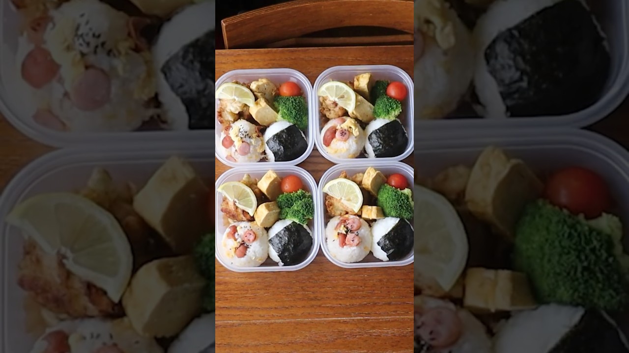 大好きなおにぎり弁当🍙💖のり塩レモン唐揚げ🍋卵焼き🍳 大好きなおにぎり弁当🍙💖のり塩レモン唐揚げ🍋卵焼き🍳