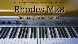 Rhodes Mk8 sound demo: from clean to grit, so many sweetspots!