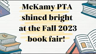 McKamy PTA Book Fair 2023