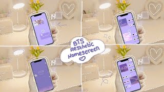 How to change your normal homescreen into BTS home screen Army should must watch that !! ♡ [Android] screenshot 4