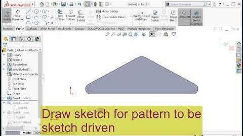 Solidworks sketch driven pattern tutorial