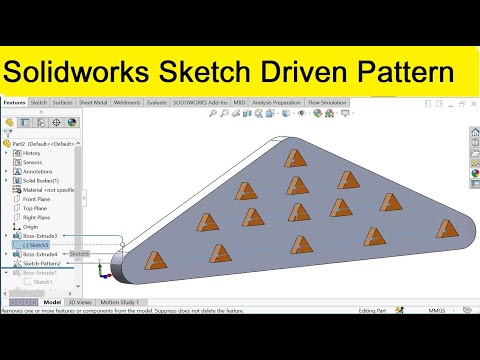 Solidworks sketch driven pattern tutorial