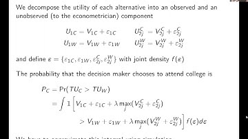 Week 13: Dynamics and Endogeneity | Video 2: Dynamic Discrete Choice Example