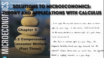 Solutions to 5.2 Compensated Consumer Welfare (Part Three) | Microeconomics: Theory and Applications