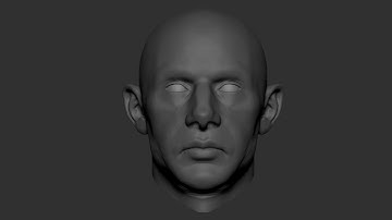 Zbrush Scultpure Timelapse - Head Blockout