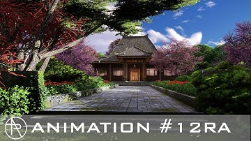 Lumion 10 cinematic animation | A morning walk in japanese surrounding in rainy day |