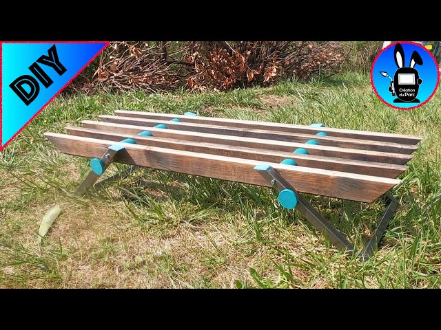 DIY : réaliser un banc de jardin en pin maritime et Douglas