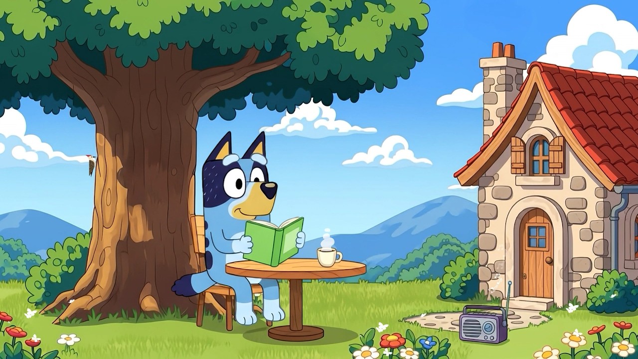 Bluey’s Cozy Summer Reading Spot ☕ Soft Lofi Beats for Relax, Study ...