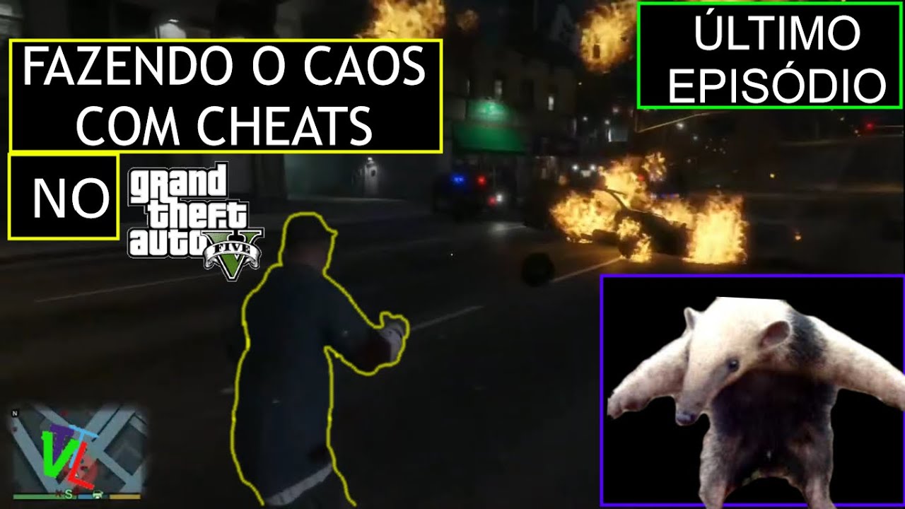 FAZENDO O CAOS COM CHEATS ! Zoando no GTA V Ep. Final
