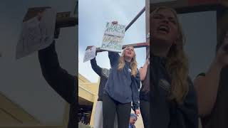 Analy students join "Free America" protests.
